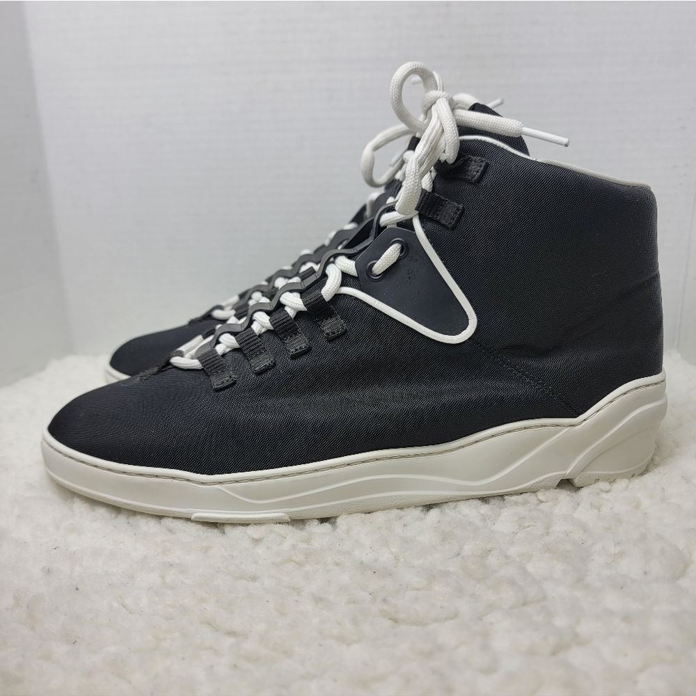 Christian Dior Homme Men’s Technical Nylon High Top Sneakers Black 12 Italy Made - Picture 3 of 9